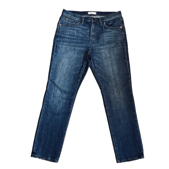 Madewell Women’s Sz 28 Slim Mid Rise Stretch Straight Leg Boy Jean - Picture 4 of 13